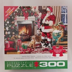 "Santa's Best Friend" 300 Piece Puzzle by Eurographics
